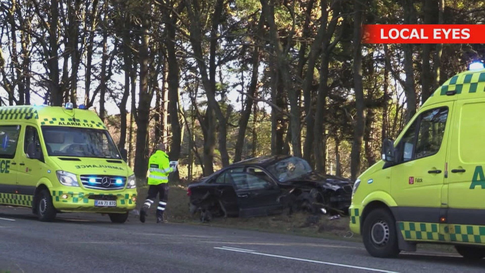 Mercedes overhalede en lang række biler men endte i rabatten TV2