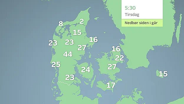 Mere end en måneds regn kan falde på halvandet døgn TV2 Østjylland