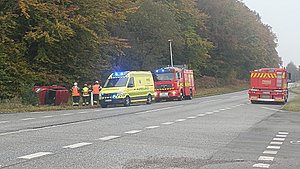 Færdselsulykke i Hammel