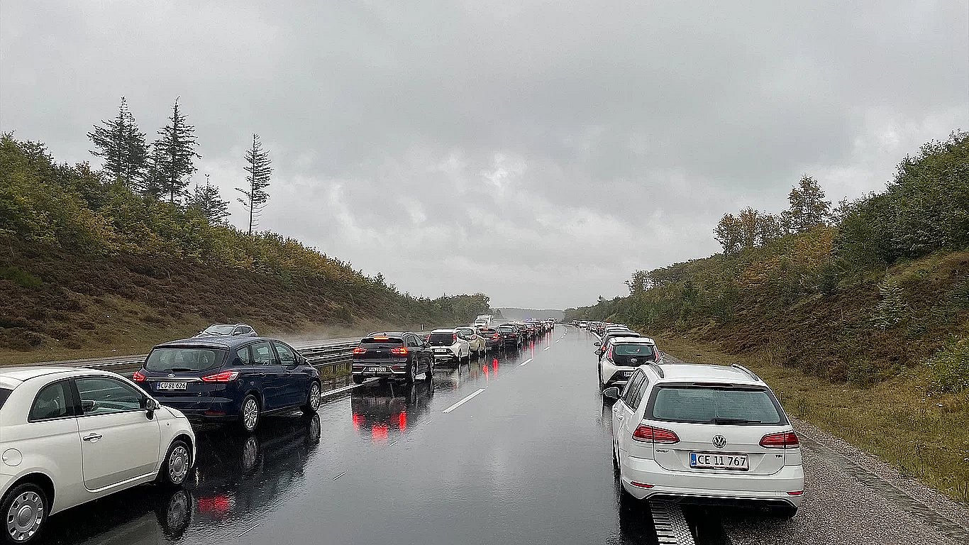 Uheld Lukkede Motorvej Tv2 Østjylland 