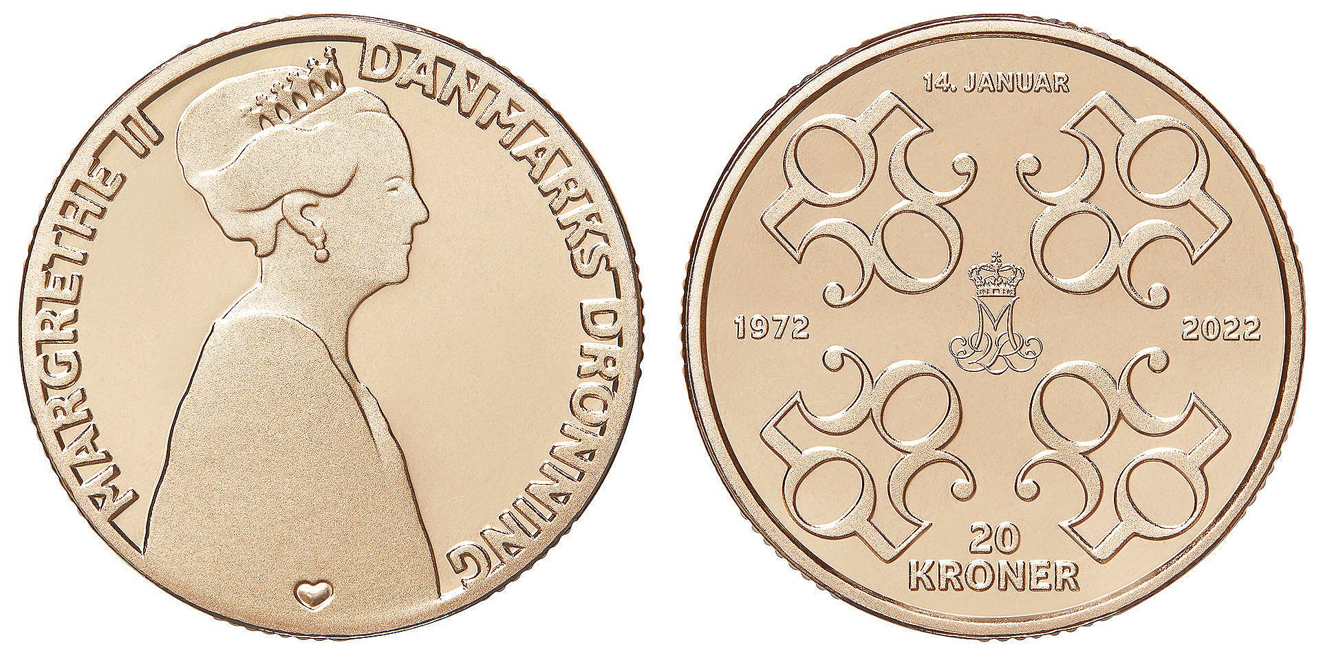 Underholde Agent Rationel Dronningens 50-års regeringsjubilæum markeres med ny mønt | TV2 Østjylland