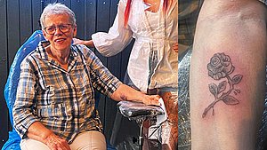 83-årig får sin første tatovering: - Jeg synes, det er så smart