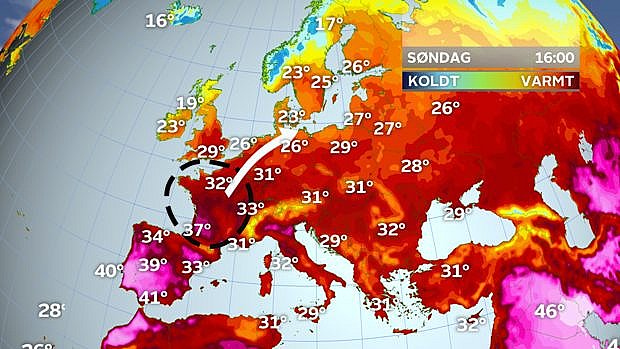 Ekstrem varme har sat kursen mod Danmark | TV2 Østjylland