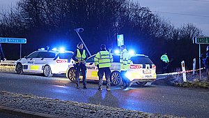Flugt i Audi endte galt: Seks mænd anholdt