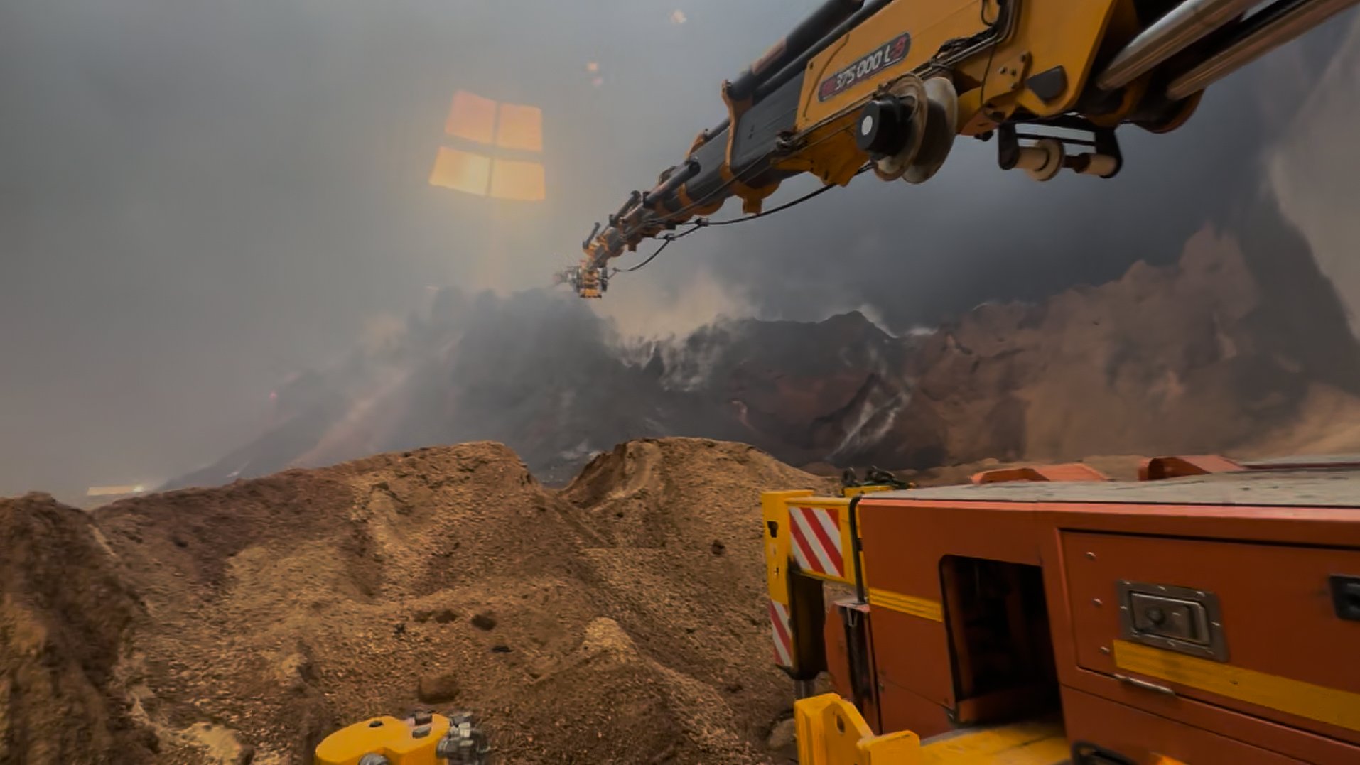 Helt ny video Sådan ser silobrand ud indefra TV2 Østjylland