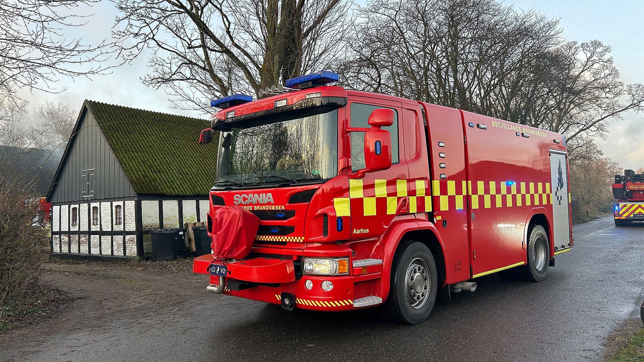 Brand I Forladt Bygning Tv2 Østjylland 