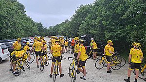 Tangkrogen er gul - Team Rynkeby er klar til Paris