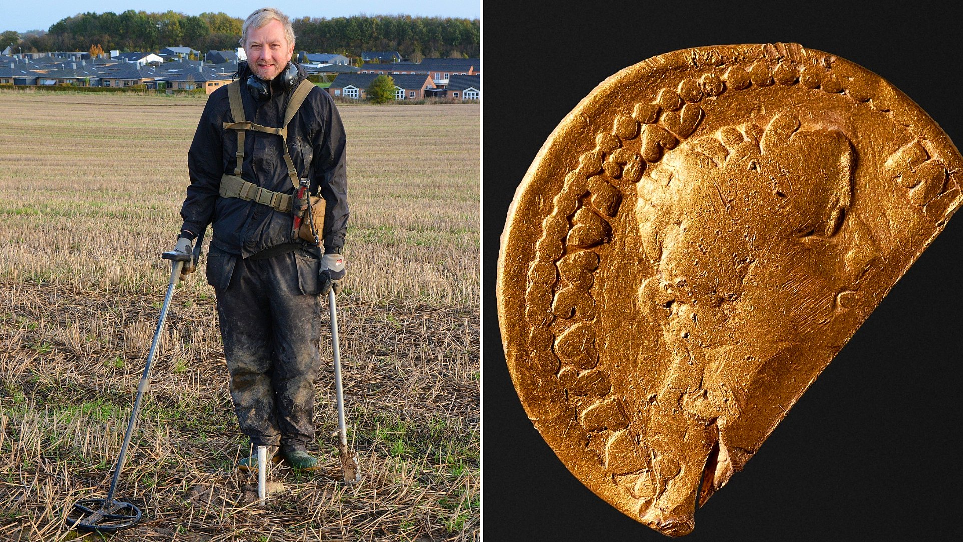 Detektorfører finder guld første gang - og sikke fund! | ØSTJYLLAND