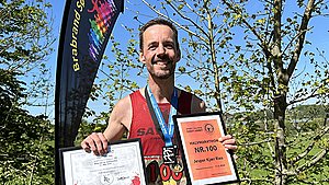 Det begyndte med alvorlig sygdom: Nu har Jesper løbet halvmaraton nummer 100